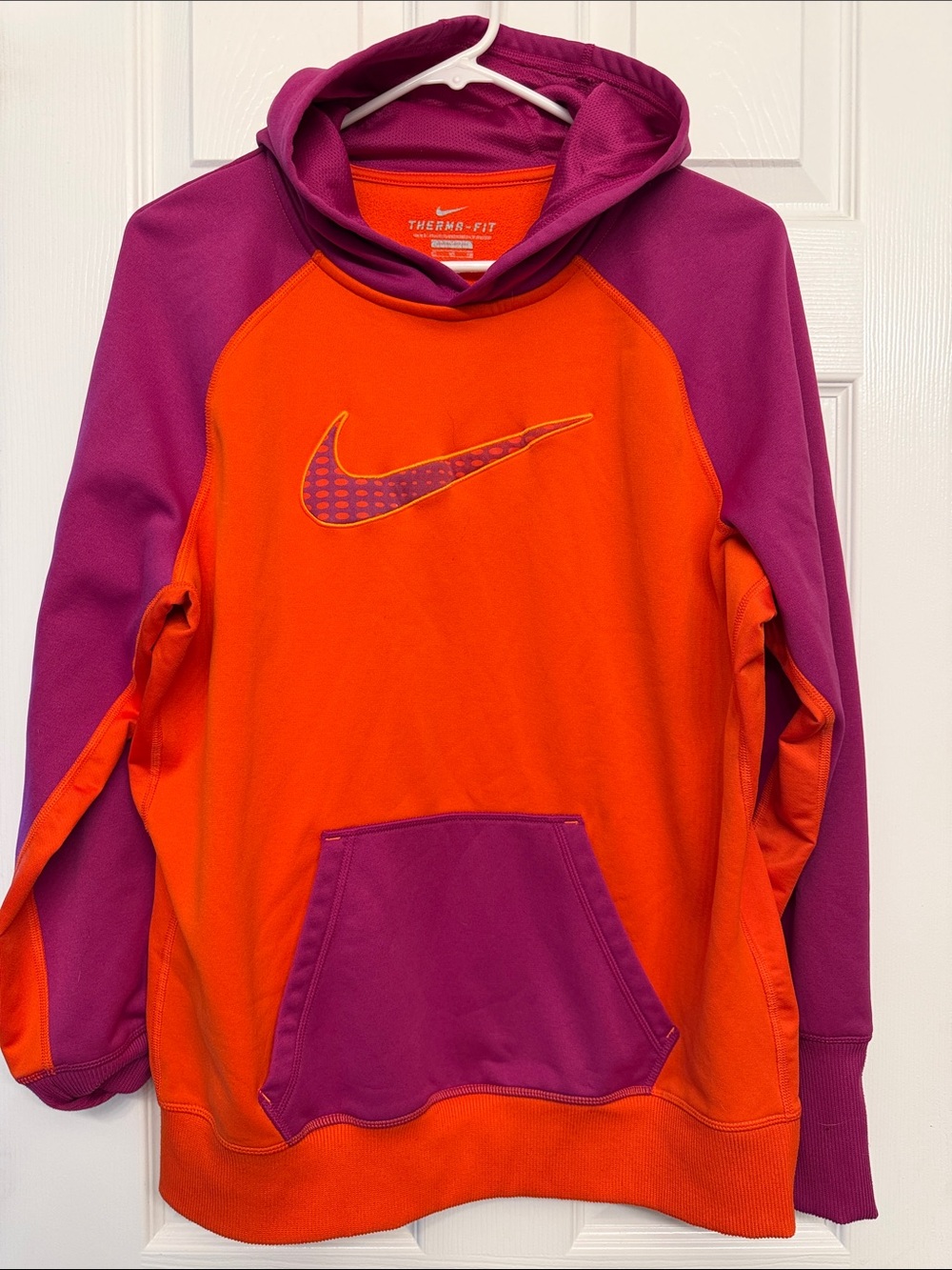 Nike Orange and Purple  Therma-FIT Hoodie